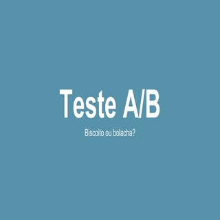 Teste A/B