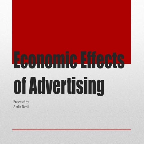 Economic effects and influences of advertisements among children