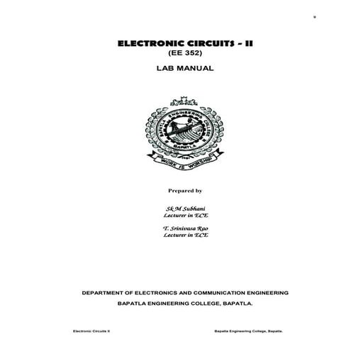 EC 2 lab manual with circulits
