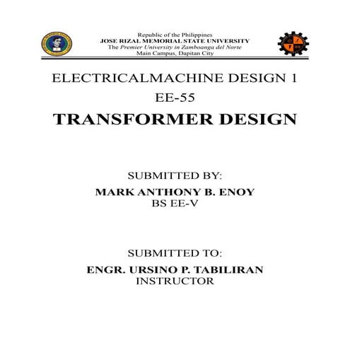 Transformer Design | PDF | Physics | Science