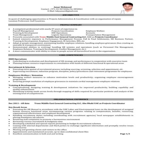 Ansar Updated CV