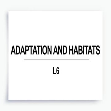 Adaptations in different biomes notes | PPTX