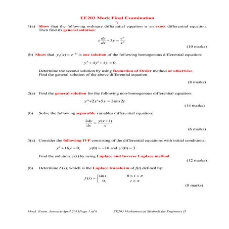 Engineering Mathematics 2 questions & answers(2)