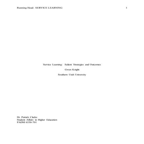 Student Affairs Final 1 Paper