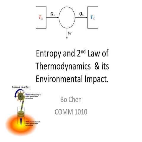 Energy, Entrophy, the 2nd Law of Thermodynamics and how it relates to the Env...