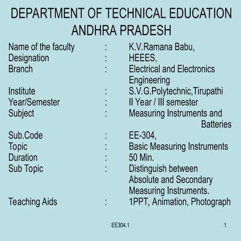 DIFFERENCE BETWEEN ABSOLUTE AND SECONDAY INSTRUMENTS