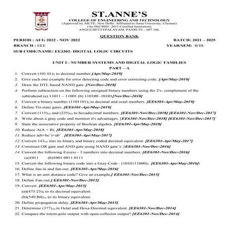 ee3302 digital logic circiits question bank.pdf