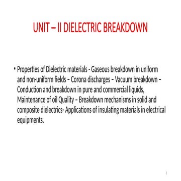 EE3701 High Voltage Engineering HVE Unit 2.pptx