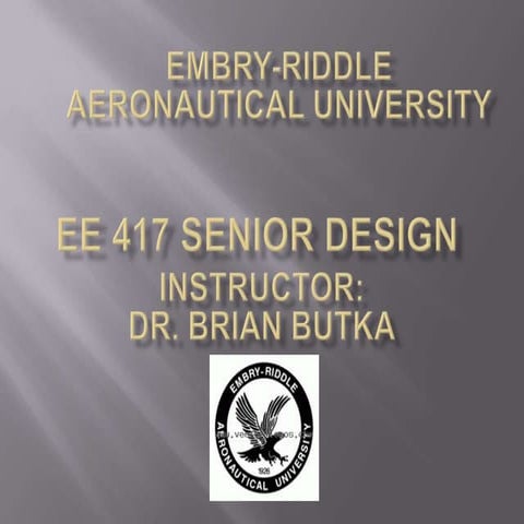 Ee 417 Senior Design