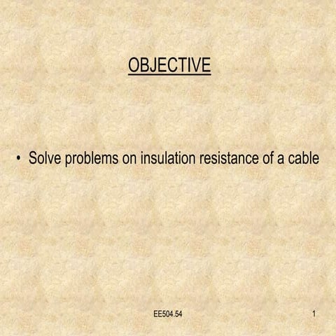 Insulation resistance numerical 