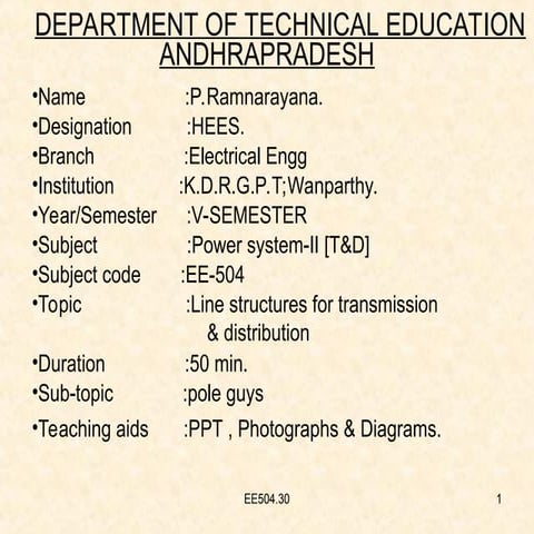 pole guys and stays in erecting of transformers