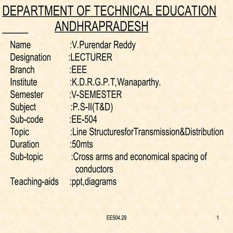 Cross arms and economical spacing in Tramissions