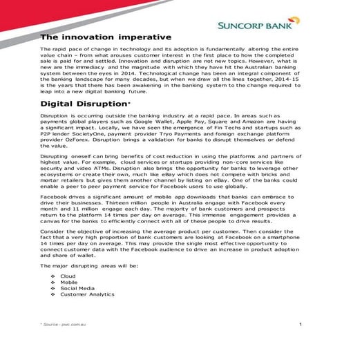 Suncorp Bank - Future Trends - Newsletter