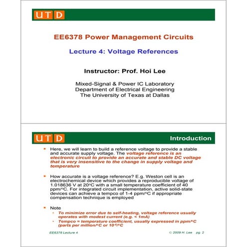 Ee6378 bandgap reference
