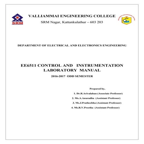 EE6511-Control and Instrumentation Laboratory VALLIAMMAI CLG.pdf