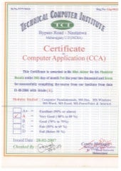Computer certificate design - kjaadvertising
