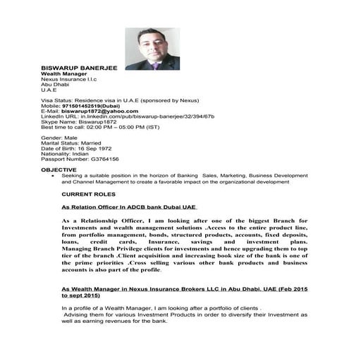 Biswarup Banerjee_Sales   Marketing