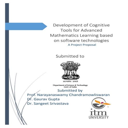 Development of Cognitive tools for advanced Mathematics learnng based on soft...
