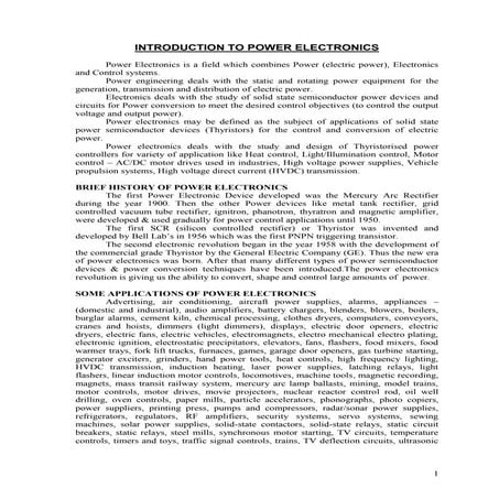 EE8552 Power Electronics