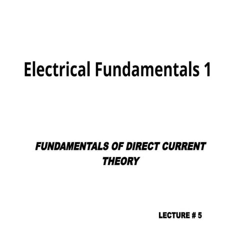 EEB 231 - 2023   -  Lecture 5 - DC Network Theory - Thevenin's Theorem.pptx