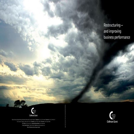 Restructuring - and improving business performance