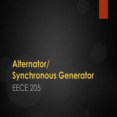 Alternator / Synchronous Generator