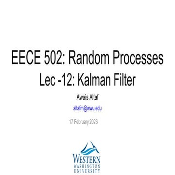 Kalman-filter and the description using the mathematical explanation | PPT