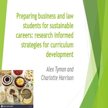 Preparing business and law students for sustainable careers: research informe...