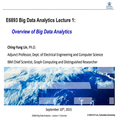 Eecs6893 big dataanalytics-lecture1 | PDF
