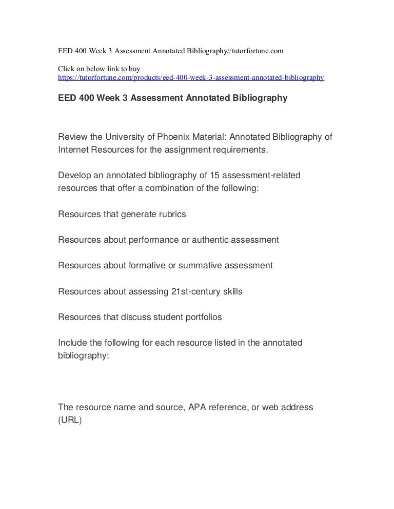 Annotated bibliography template image