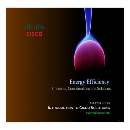 CIsco Energy Efficient Data Center