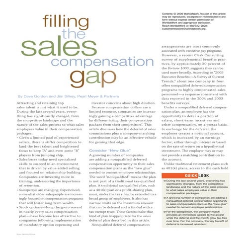 Filing Sales Gap June 2006