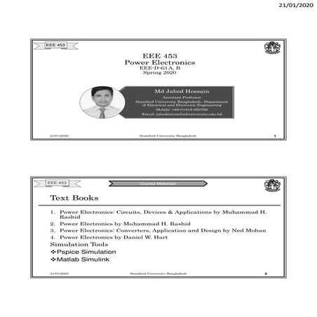 EEE 453( Semiconductor Switch and Triggering Device) 