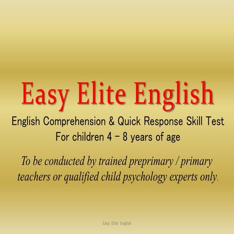 English Comprehension Skill & Quick Response Test Activity from Easy Elite En...