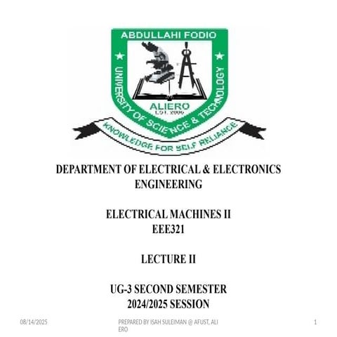 EEE 321 Electrical Machine II LECTURE II.pptx