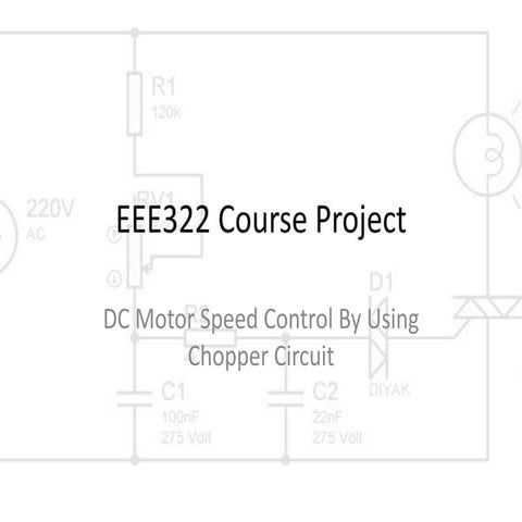 DC Motor Control By Using A Chopper Circuit