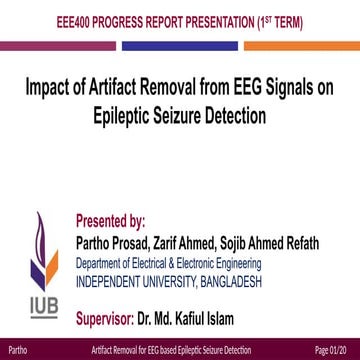 Undergraduate Thesis - EEE400 - Final Year Design Project - Progress Report P...