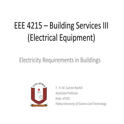 Preliminary electrical load calculation course share | PDF
