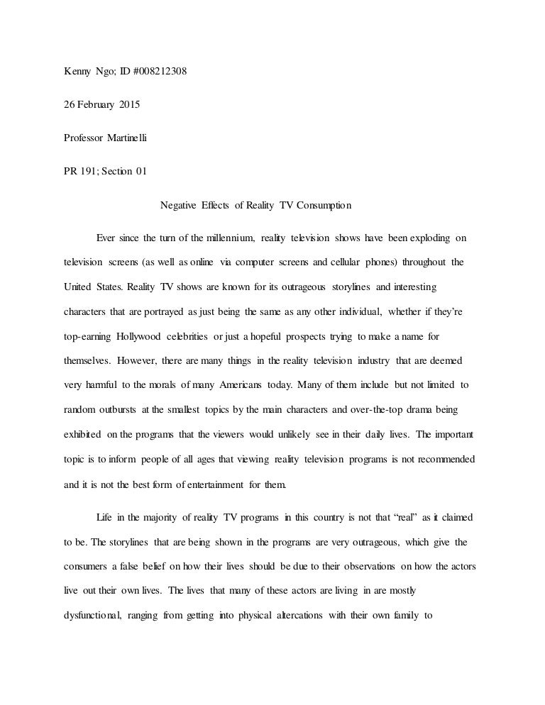 Publicity essay image