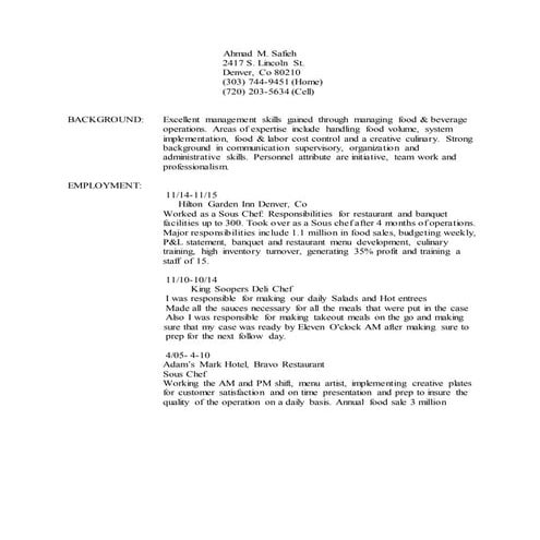 Ahmad M.wpd resume 2