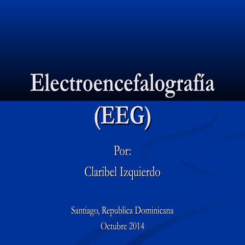 (EEG) Electroencefalografía