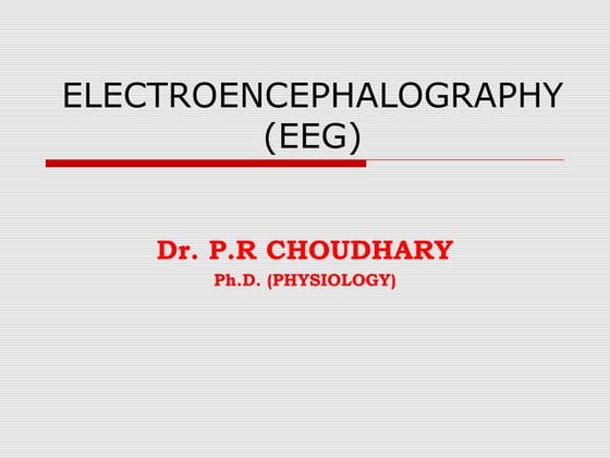 EEG (electroencephalogram) | PPTX | Brain and Nervous System Disorders ...