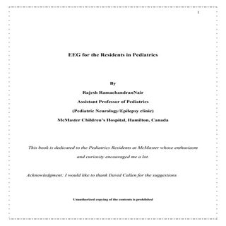 Pediatric EEG - by Dr.Rajesh Ramach...