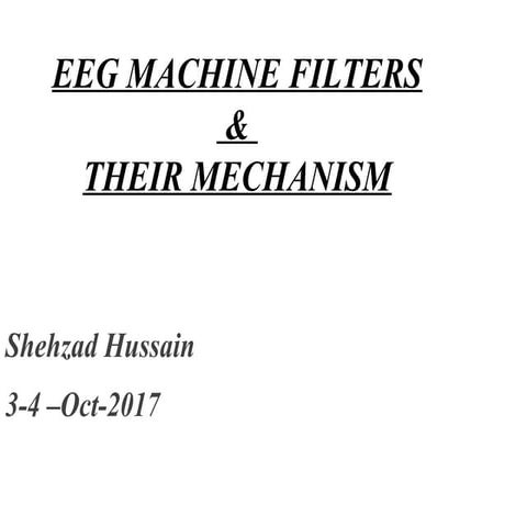 Eeg machine  filters