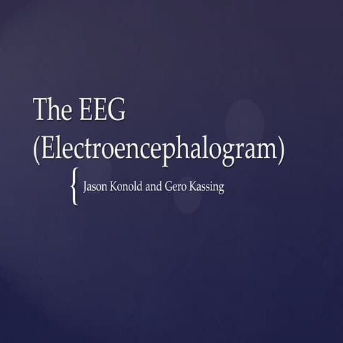 EEG Presentation Kassing/Konold