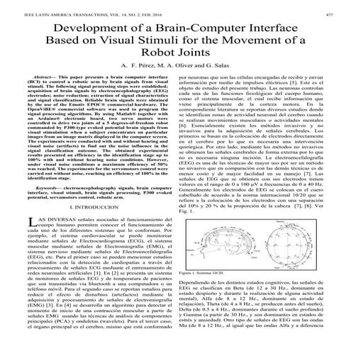 Development of a Brain-Computer Interface Based on Visual Stimuli for the Mov...