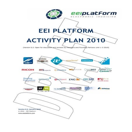Eei Platform Activity Plan 2010v1