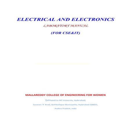 E&e lab manual