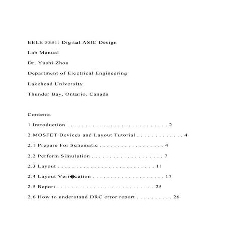 EELE 5331 Digital ASIC DesignLab ManualDr. Yushi Zhou.docx