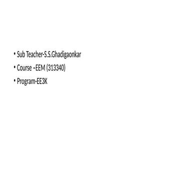 eem -1.pptxThe course is aimed at equipping students with the knowledge and s...